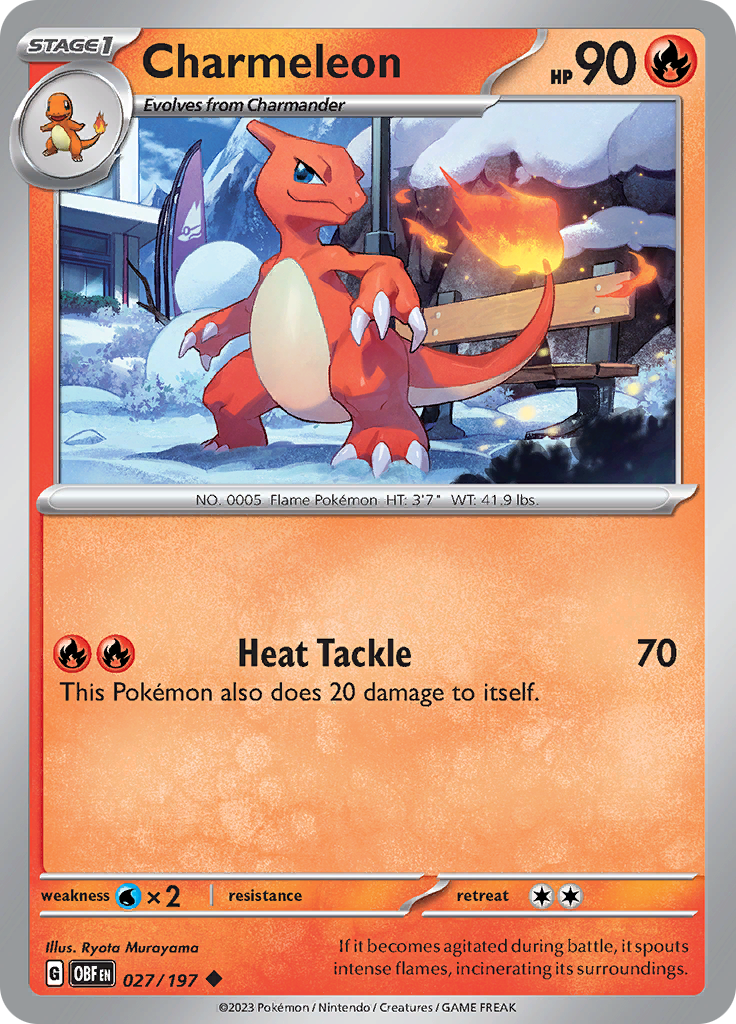 Charmeleon (027/197) [Scarlet & Violet: Obsidian Flames] | Galaxy Games LLC