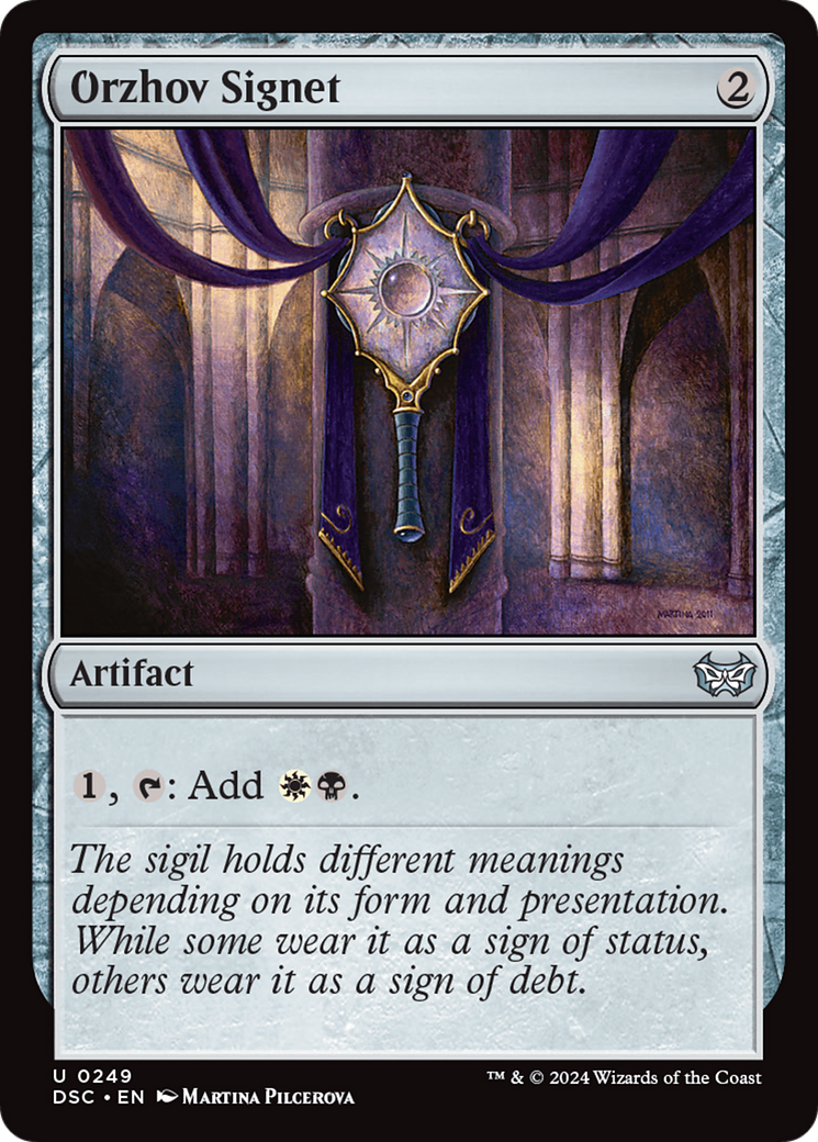 Orzhov Signet [Duskmourn: House of Horror Commander] | Galaxy Games LLC
