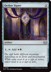 Orzhov Signet [Duskmourn: House of Horror Commander] | Galaxy Games LLC