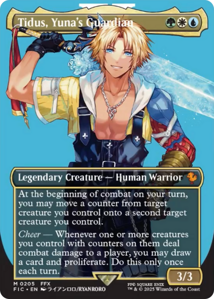 Tidus, Yuna's Guardian (Borderless) [FINAL FANTASY Commander] | Galaxy Games LLC