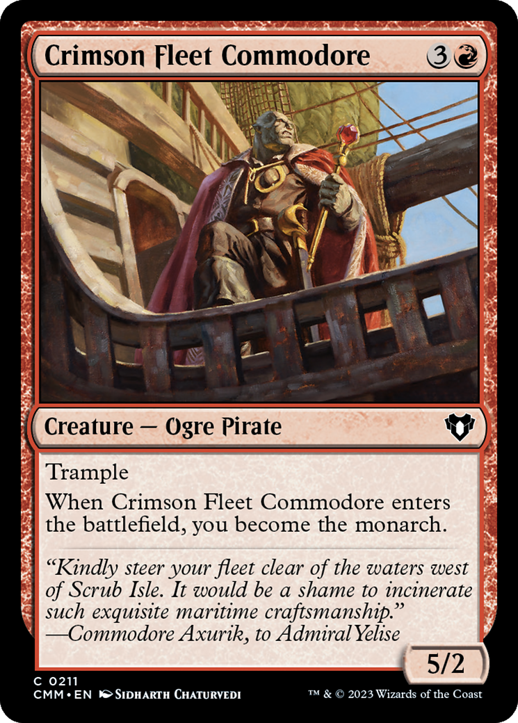 Crimson Fleet Commodore [Commander Masters] | Galaxy Games LLC