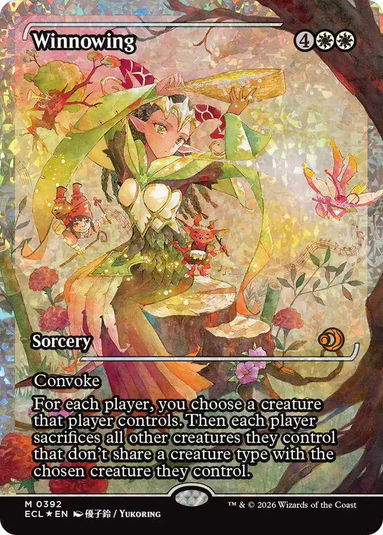 Winnowing (Showcase) (Fracture Foil) [Lorwyn Eclipsed] | Galaxy Games LLC