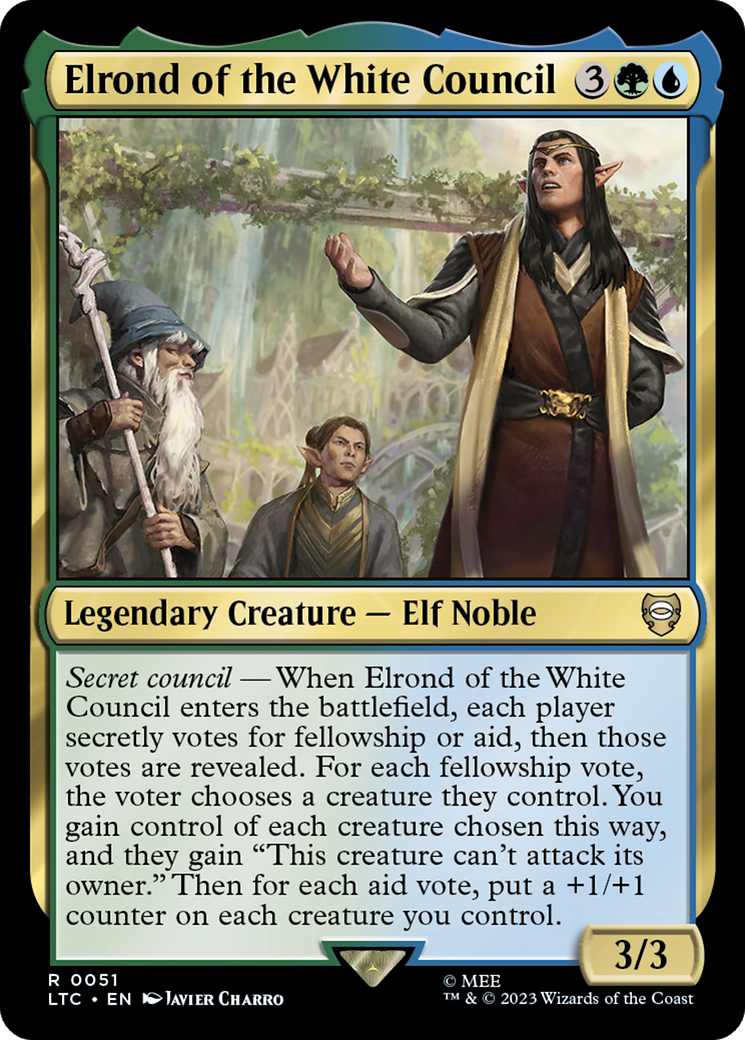 Elrond of the White Council [The Lord of the Rings: Tales of Middle-Earth Commander] | Galaxy Games LLC