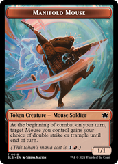 Sword // Manifold Mouse Double-Sided Token [Bloomburrow Tokens] | Galaxy Games LLC