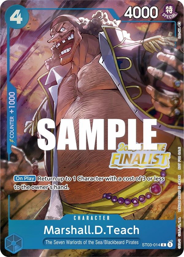 Marshall.D.Teach (Offline Regional 2023) [Finalist] [One Piece Promotion Cards] | Galaxy Games LLC