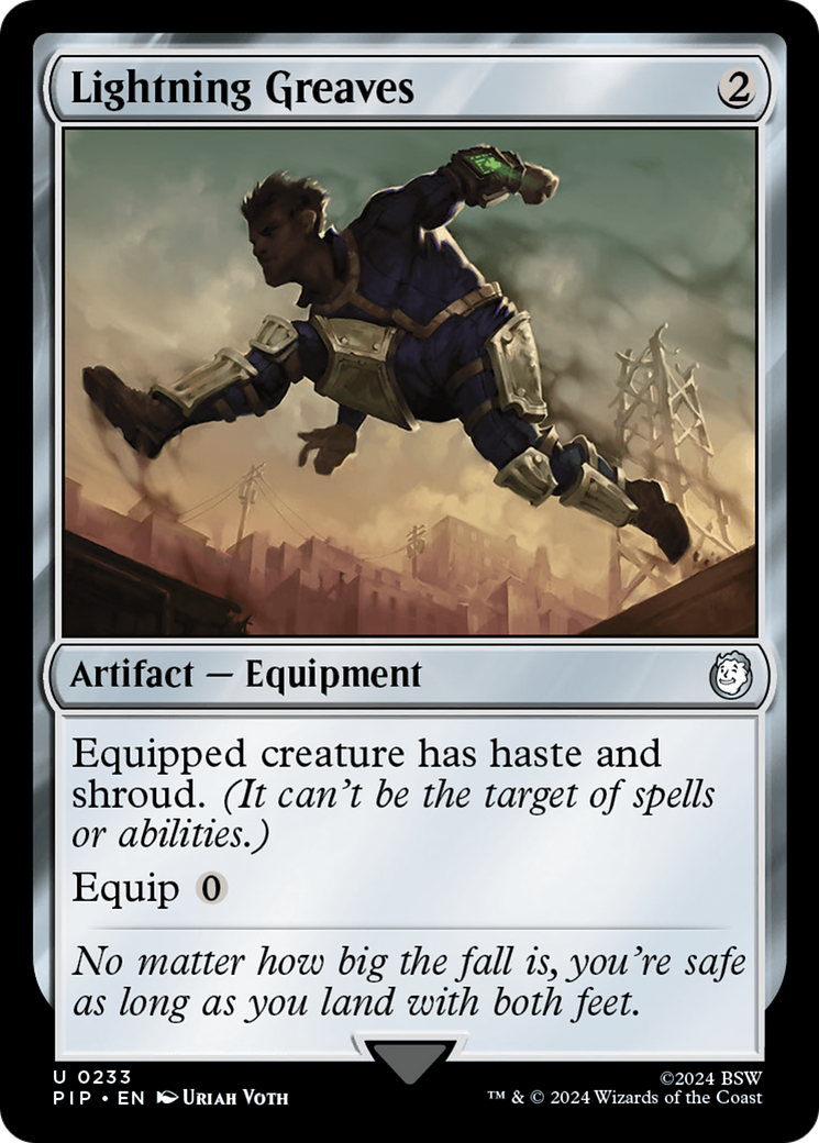 Lightning Greaves [Fallout] | Galaxy Games LLC
