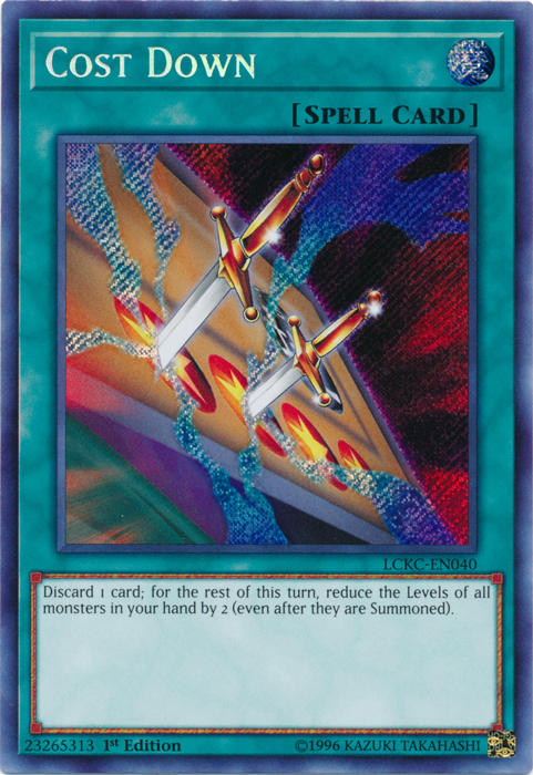 Cost Down [LCKC-EN040] Secret Rare | Galaxy Games LLC
