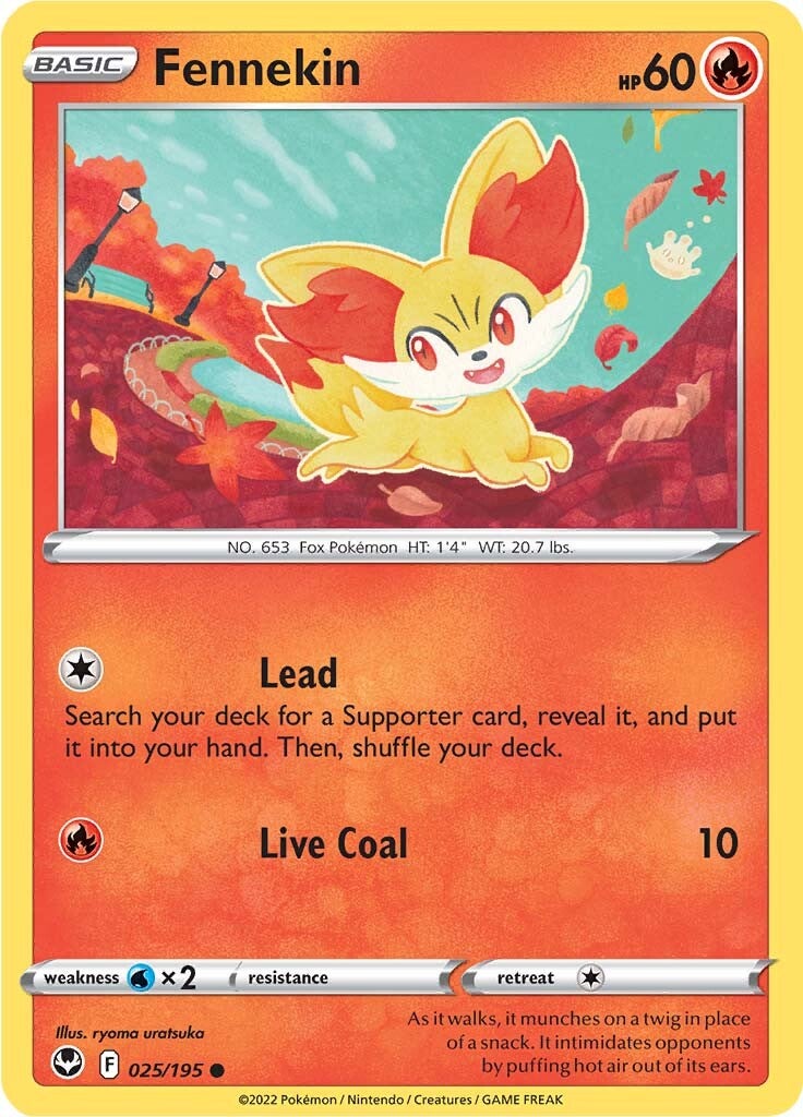 Fennekin (025/195) [Sword & Shield: Silver Tempest] | Galaxy Games LLC