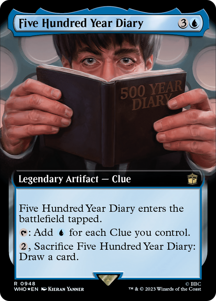 Five Hundred Year Diary (Extended Art) (Surge Foil) [Doctor Who] | Galaxy Games LLC