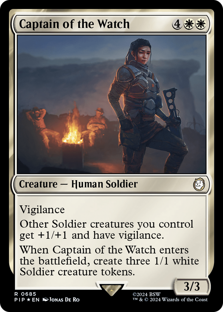 Captain of the Watch (Surge Foil) [Fallout] | Galaxy Games LLC