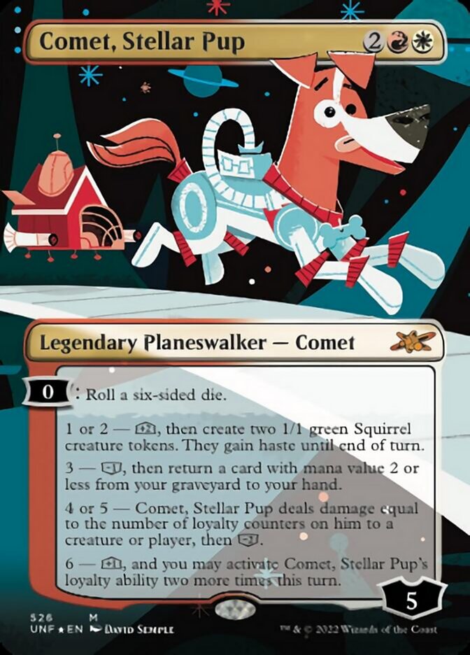 Comet, Stellar Pup (Borderless) (Galaxy Foil) [Unfinity] | Galaxy Games LLC