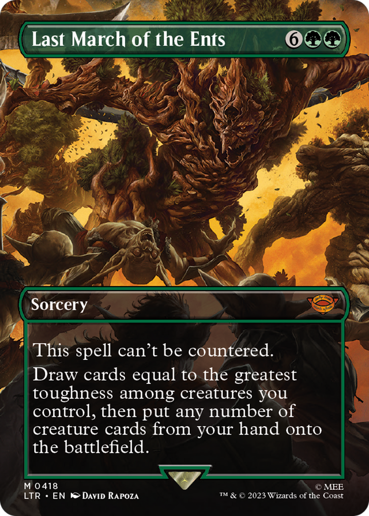 Last March of the Ents (Borderless Alternate Art) [The Lord of the Rings: Tales of Middle-Earth] | Galaxy Games LLC