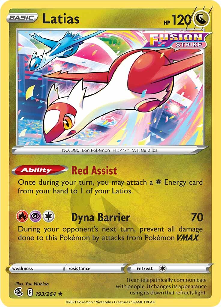 Latias (193/264) [Sword & Shield: Fusion Strike] | Galaxy Games LLC