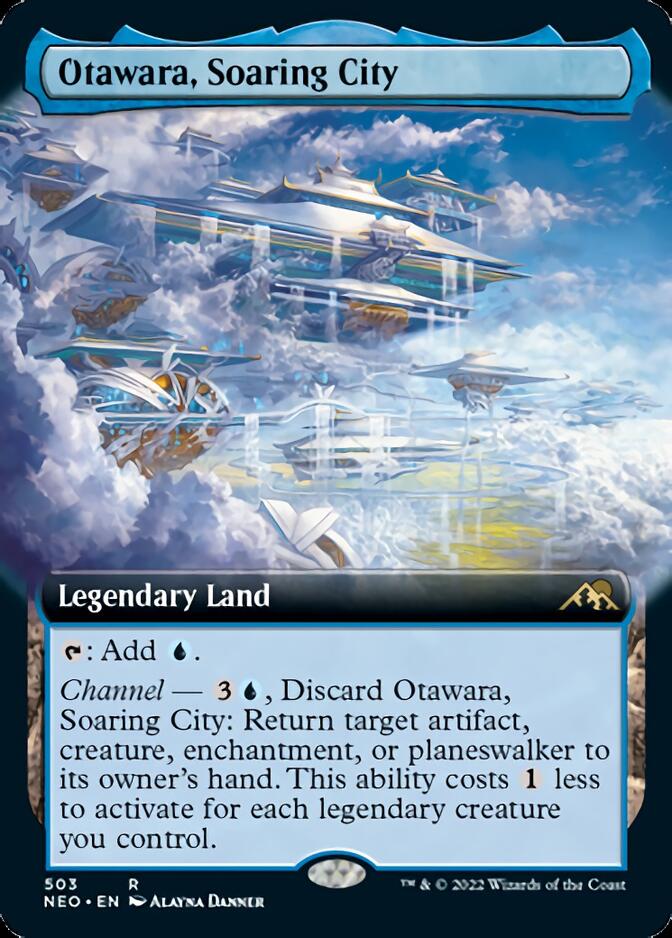 Otawara, Soaring City (Extended Art) [Kamigawa: Neon Dynasty] | Galaxy Games LLC