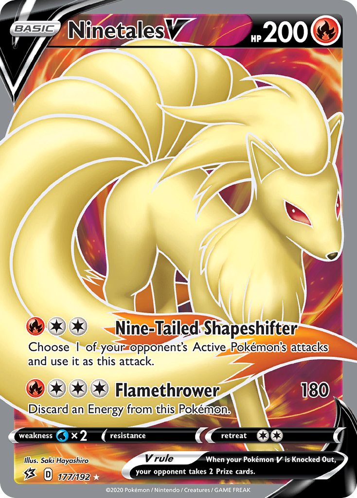 Ninetales V (177/192) [Sword & Shield: Rebel Clash] | Galaxy Games LLC