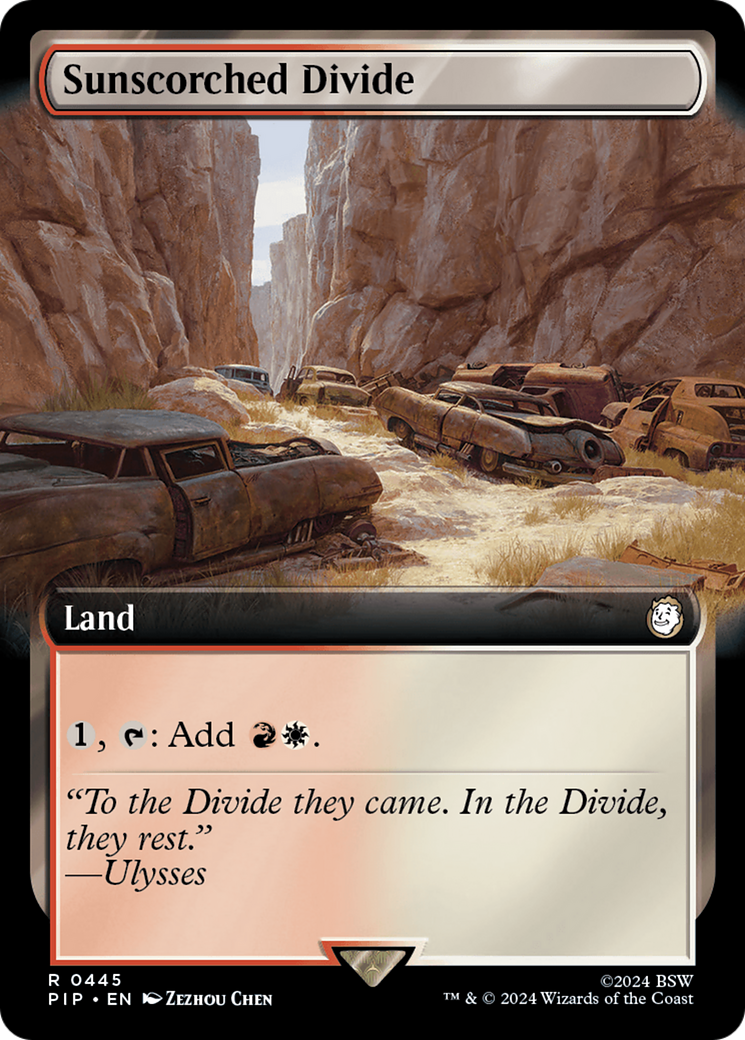 Sunscorched Divide (Extended Art) [Fallout] | Galaxy Games LLC