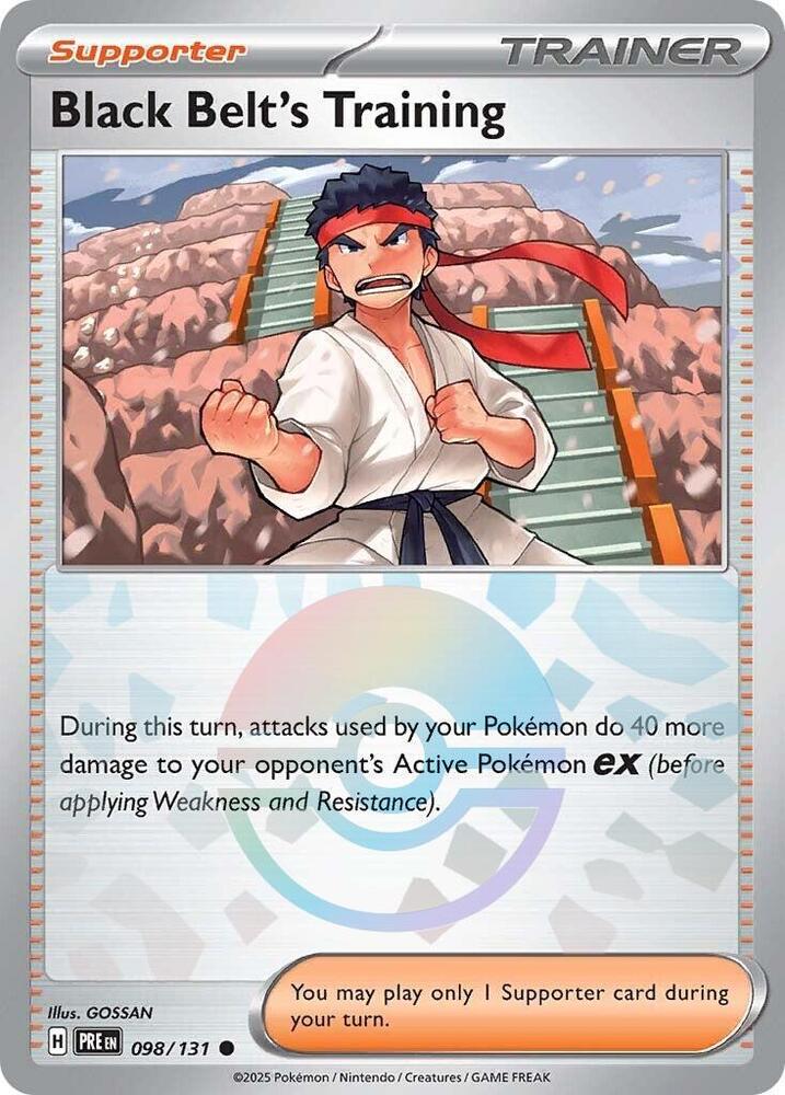 Black Belt's Training (098/131) (Poke Ball Pattern) [Scarlet & Violet: Prismatic Evolutions] | Galaxy Games LLC