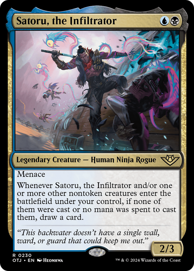 Satoru, the Infiltrator [Outlaws of Thunder Junction] | Galaxy Games LLC