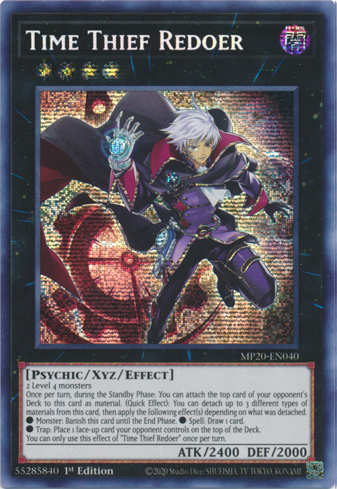 Time Thief Redoer [MP20-EN040] Prismatic Secret Rare | Galaxy Games LLC