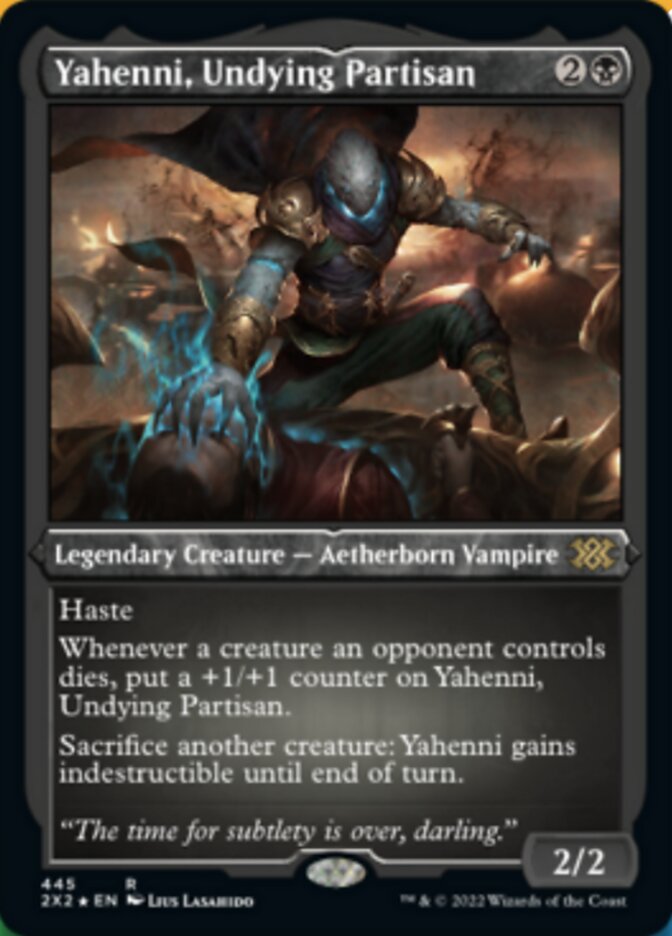 Yahenni, Undying Partisan (Foil Etched) [Double Masters 2022] | Galaxy Games LLC