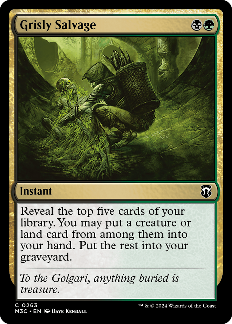 Grisly Salvage (Ripple Foil) [Modern Horizons 3 Commander] | Galaxy Games LLC