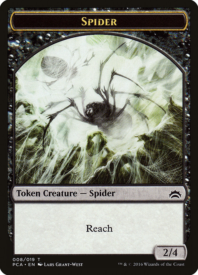 Spider // Saproling Double-Sided Token [Planechase Anthology Tokens] | Galaxy Games LLC