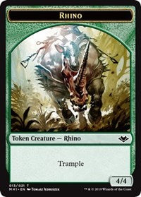 Rhino (013) // Spirit (016) Double-Sided Token [Modern Horizons Tokens] | Galaxy Games LLC