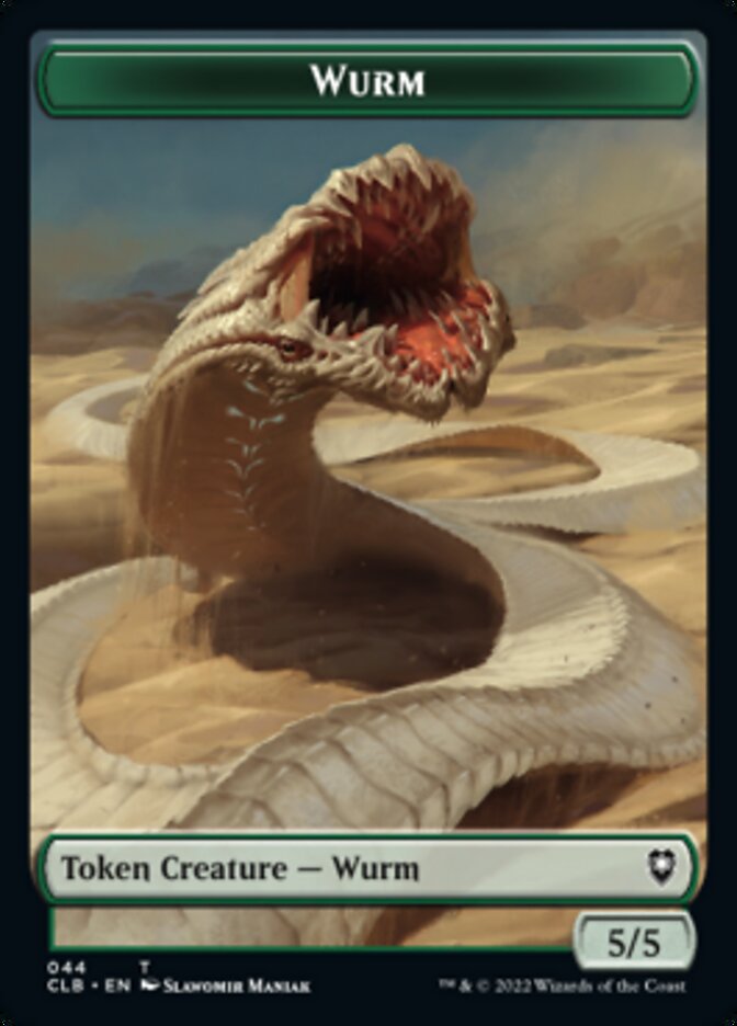 Phyrexian Beast // Wurm Double-Sided Token [Commander Legends: Battle for Baldur's Gate Tokens] | Galaxy Games LLC