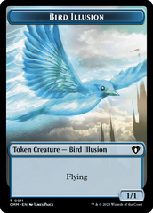 Bird // Bird Illusion Double-Sided Token [Commander Masters Tokens] | Galaxy Games LLC