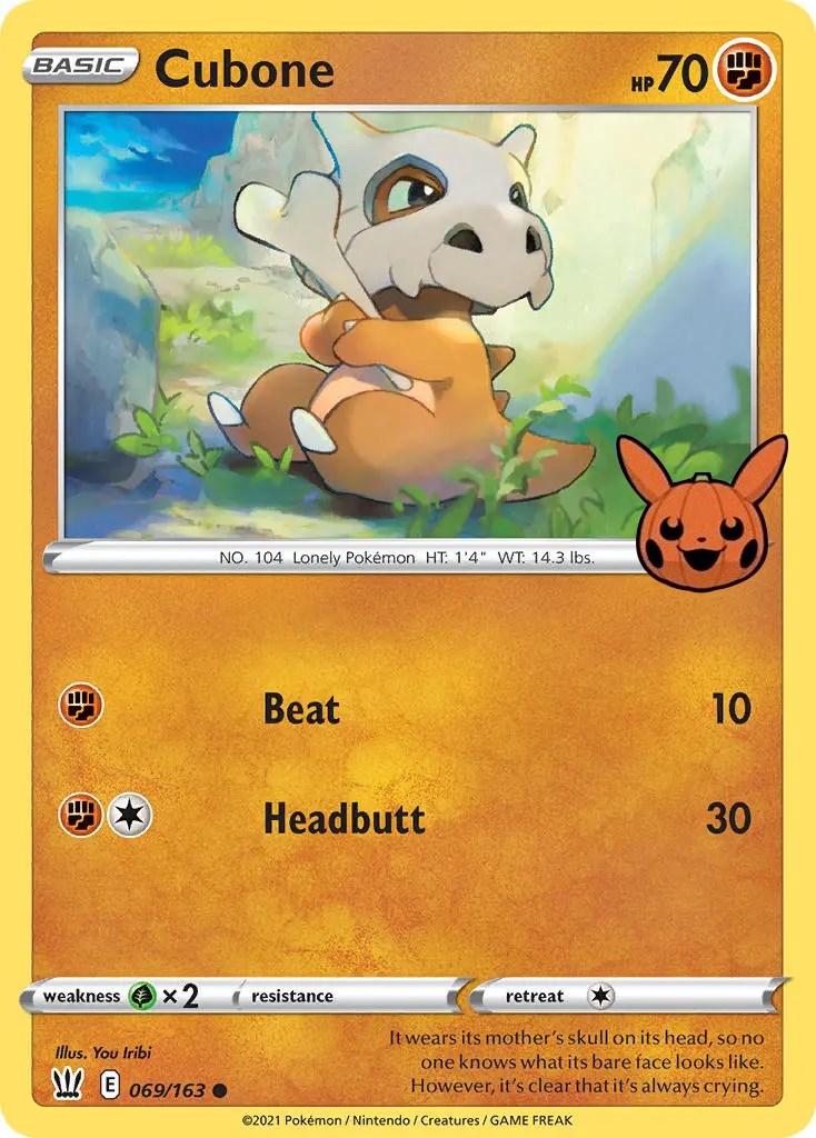 Cubone (069/163) [Trick or Trade] | Galaxy Games LLC