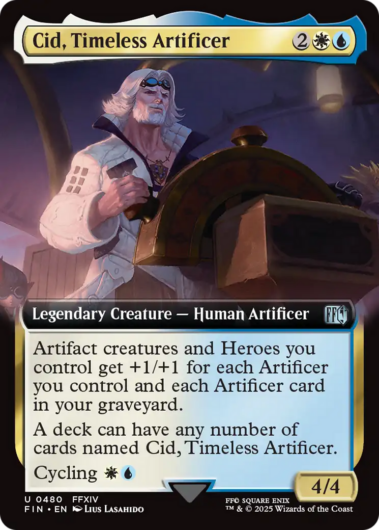 Cid, Timeless Artificer (Extended Art) [FINAL FANTASY] | Galaxy Games LLC