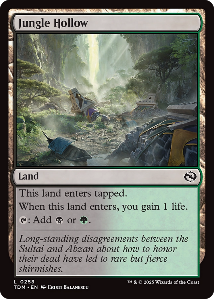 Jungle Hollow [Tarkir: Dragonstorm] | Galaxy Games LLC