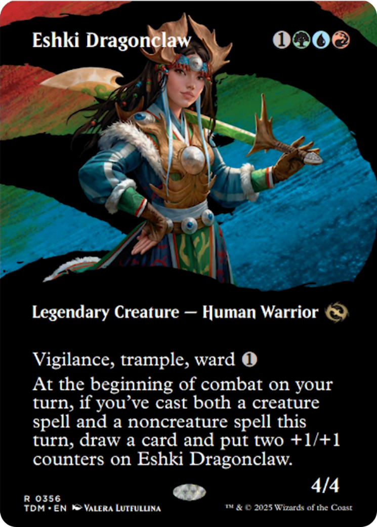 Eshki Dragonclaw (Borderless) [Tarkir: Dragonstorm] | Galaxy Games LLC