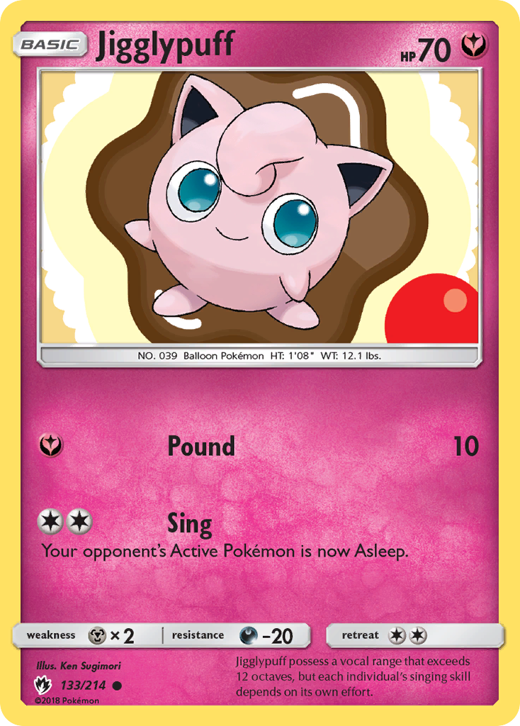 Jigglypuff (133/214) [Sun & Moon: Lost Thunder] | Galaxy Games LLC