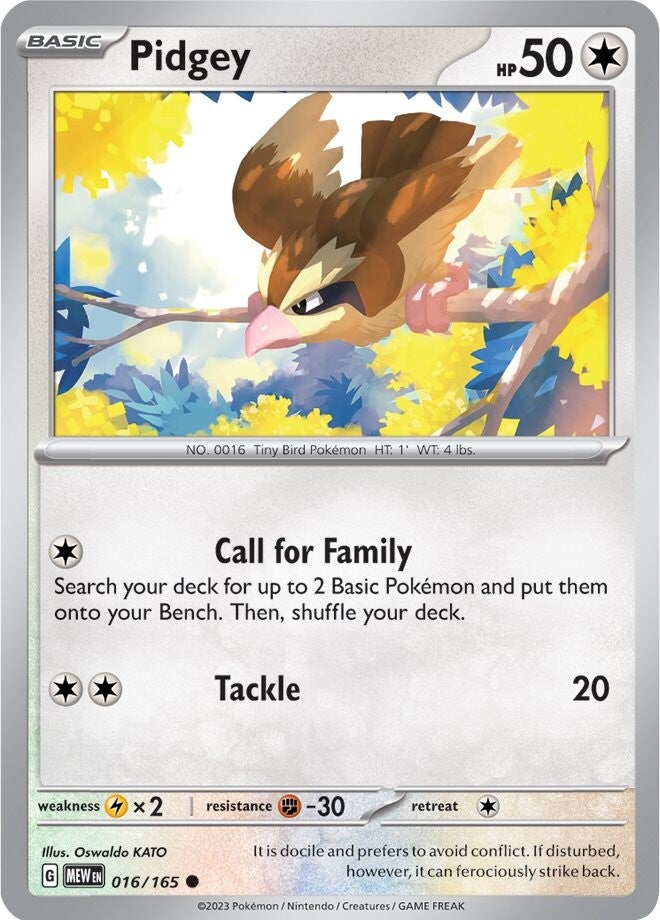 Pidgey (016/165) [Scarlet & Violet 151] | Galaxy Games LLC