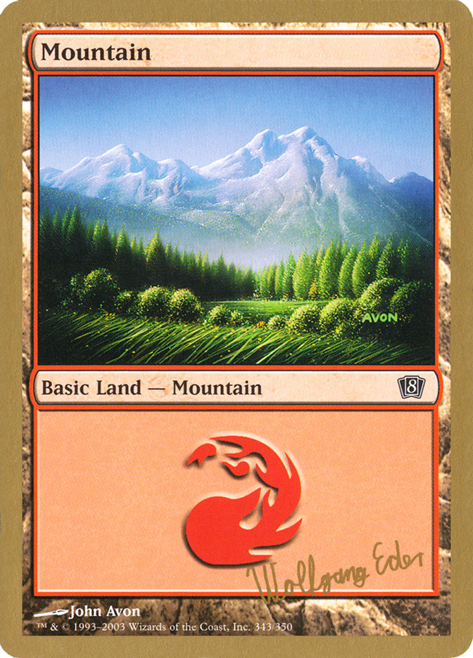 Mountain (we343) (Wolfgang Eder) [World Championship Decks 2003] | Galaxy Games LLC