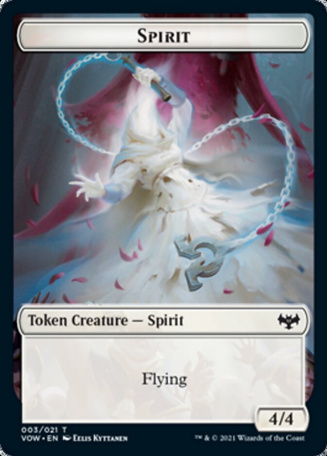 Blood // Spirit (003) Double-Sided Token [Innistrad: Crimson Vow Tokens] | Galaxy Games LLC