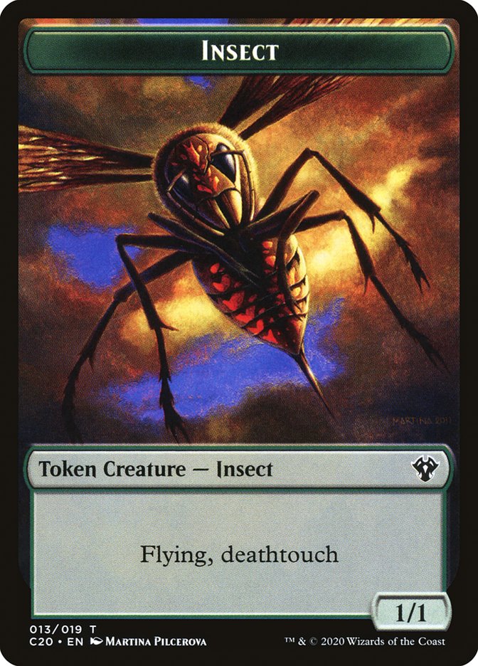 Spirit // Insect (013) Double-Sided Token [Commander 2020 Tokens] | Galaxy Games LLC