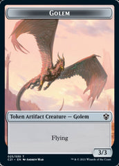 Golem (025) // Thopter Double-Sided Token [Commander 2021 Tokens] | Galaxy Games LLC