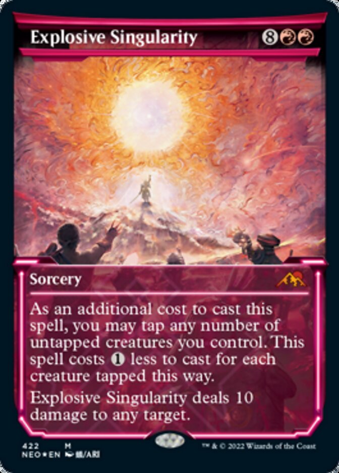 Explosive Singularity (Showcase) (Foil Etched) [Kamigawa: Neon Dynasty] | Galaxy Games LLC