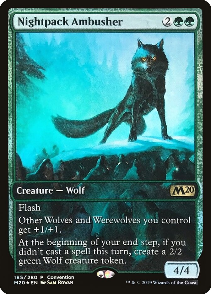 Nightpack Ambusher (Convention) (Full Art) [Core Set 2020 Promos] | Galaxy Games LLC