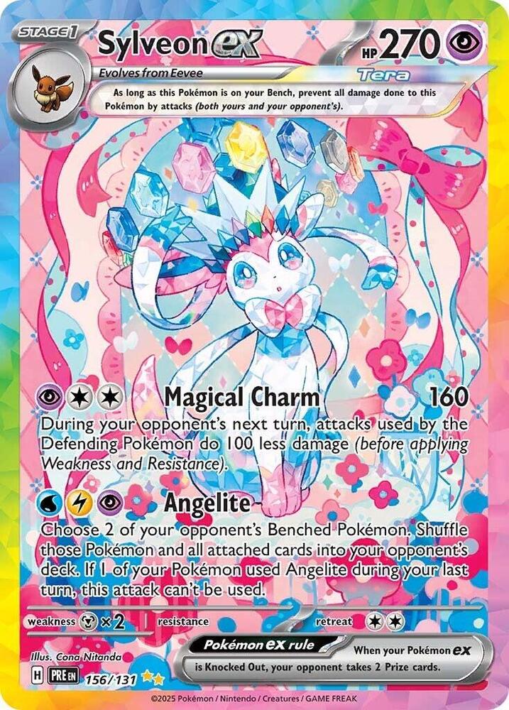 Sylveon ex (156/131) [Scarlet & Violet: Prismatic Evolutions] | Galaxy Games LLC