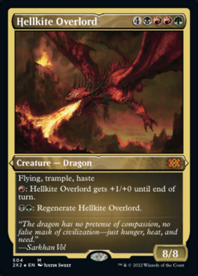 Hellkite Overlord (Foil Etched) [Double Masters 2022] | Galaxy Games LLC