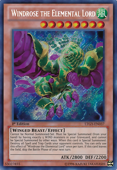 Windrose the Elemental Lord [LTGY-EN037] Secret Rare | Galaxy Games LLC