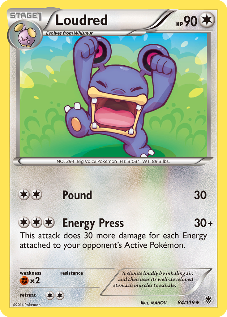 Loudred (84/119) [XY: Phantom Forces] | Galaxy Games LLC