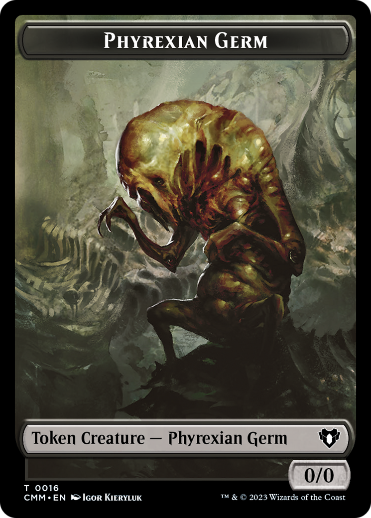 Eldrazi // Phyrexian Germ Double-Sided Token [Commander Masters Tokens] | Galaxy Games LLC