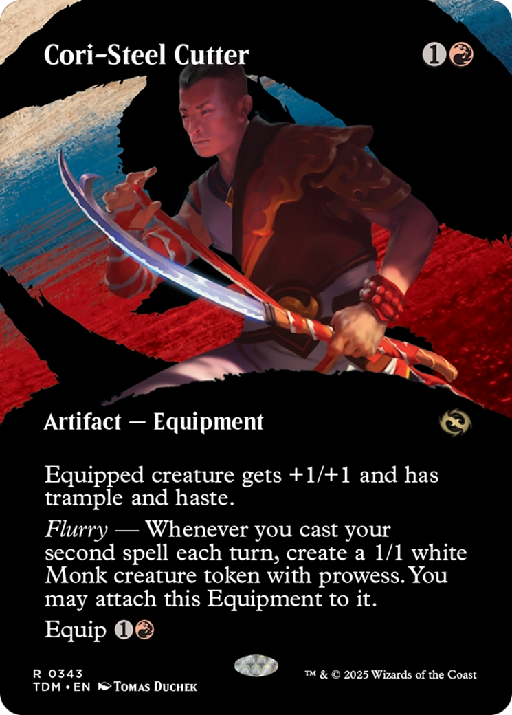 Cori-Steel Cutter (Borderless) [Tarkir: Dragonstorm] | Galaxy Games LLC