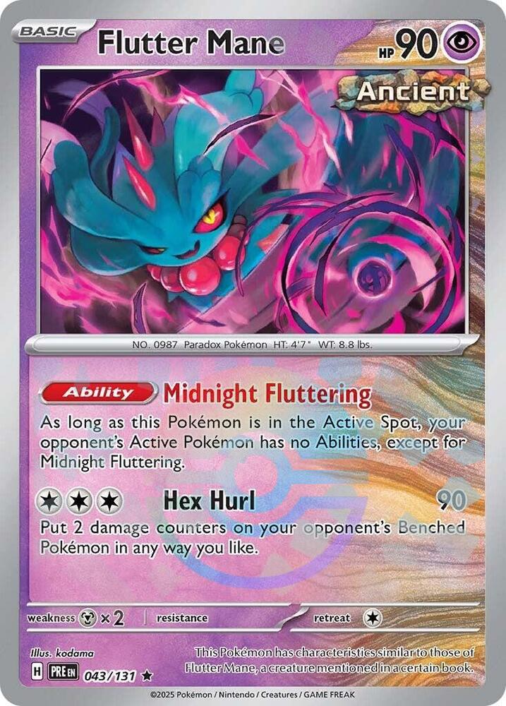 Flutter Mane (043/131) (Poke Ball Pattern) [Scarlet & Violet: Prismatic Evolutions] | Galaxy Games LLC