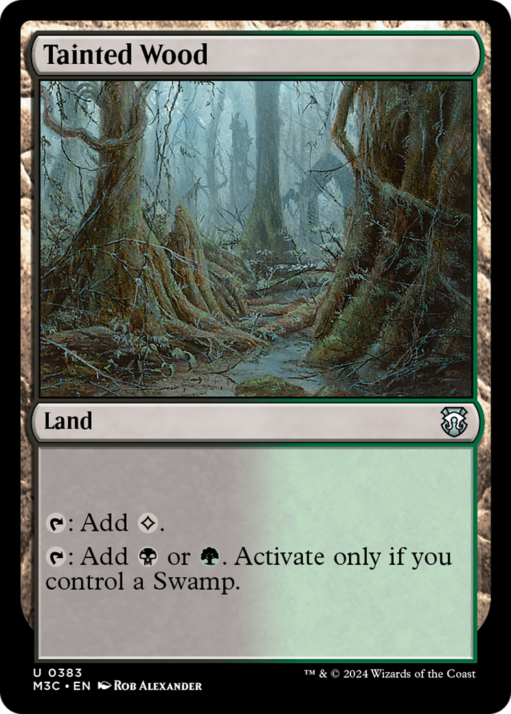 Tainted Wood (Ripple Foil) [Modern Horizons 3 Commander] | Galaxy Games LLC