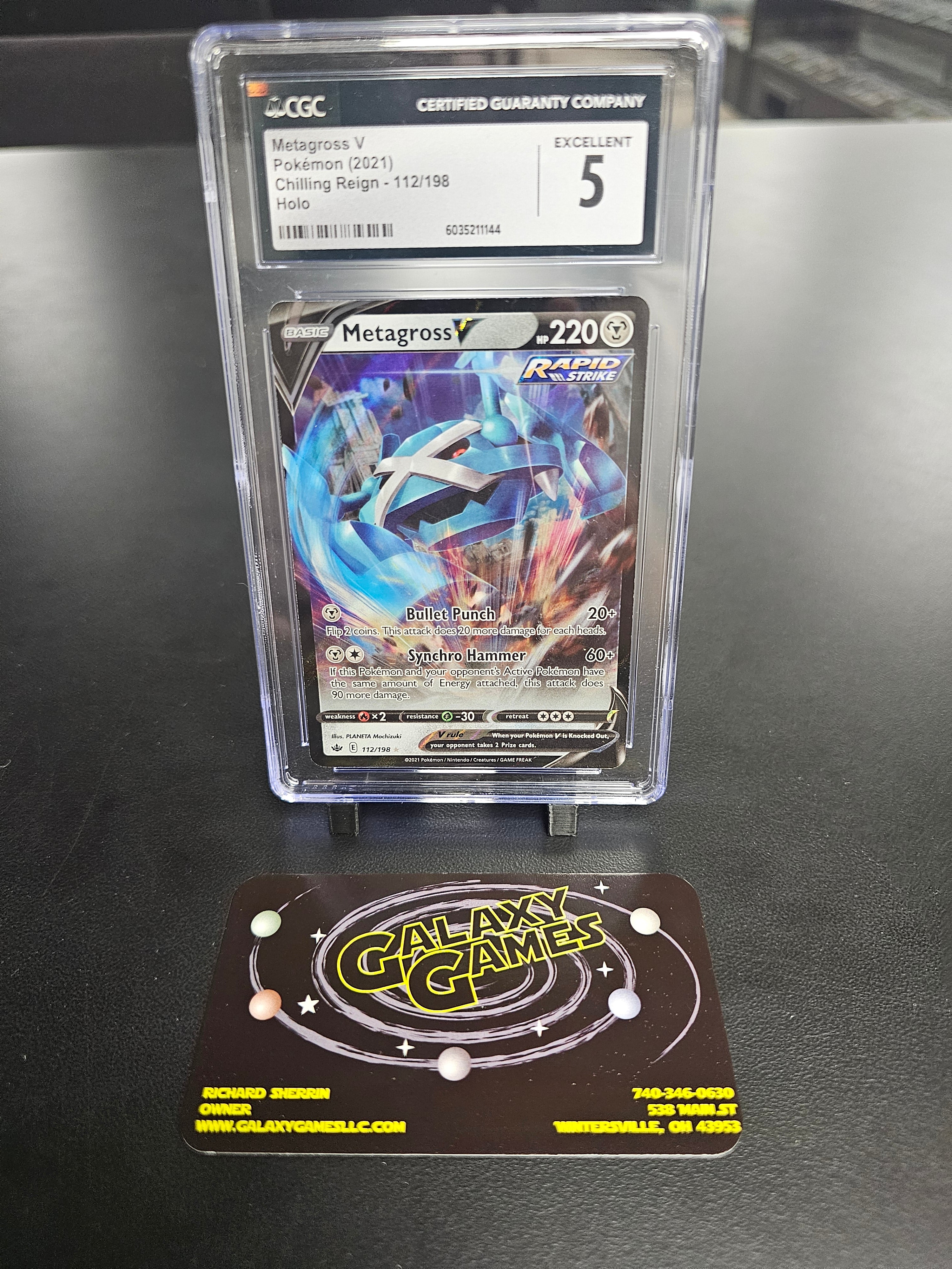 CCG 5 Metagross V #112 Holo 6035211144 | Galaxy Games LLC